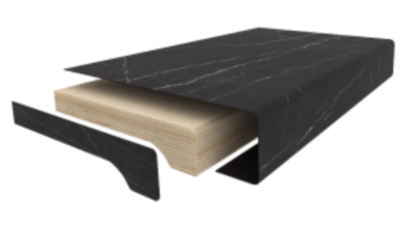 Подоконник Alber в розрізі